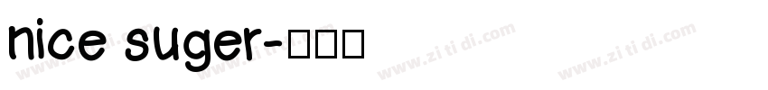 nice suger字体转换